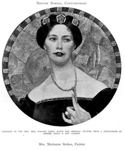 Portrait of Mrs. Walter James by Marianne Stokes